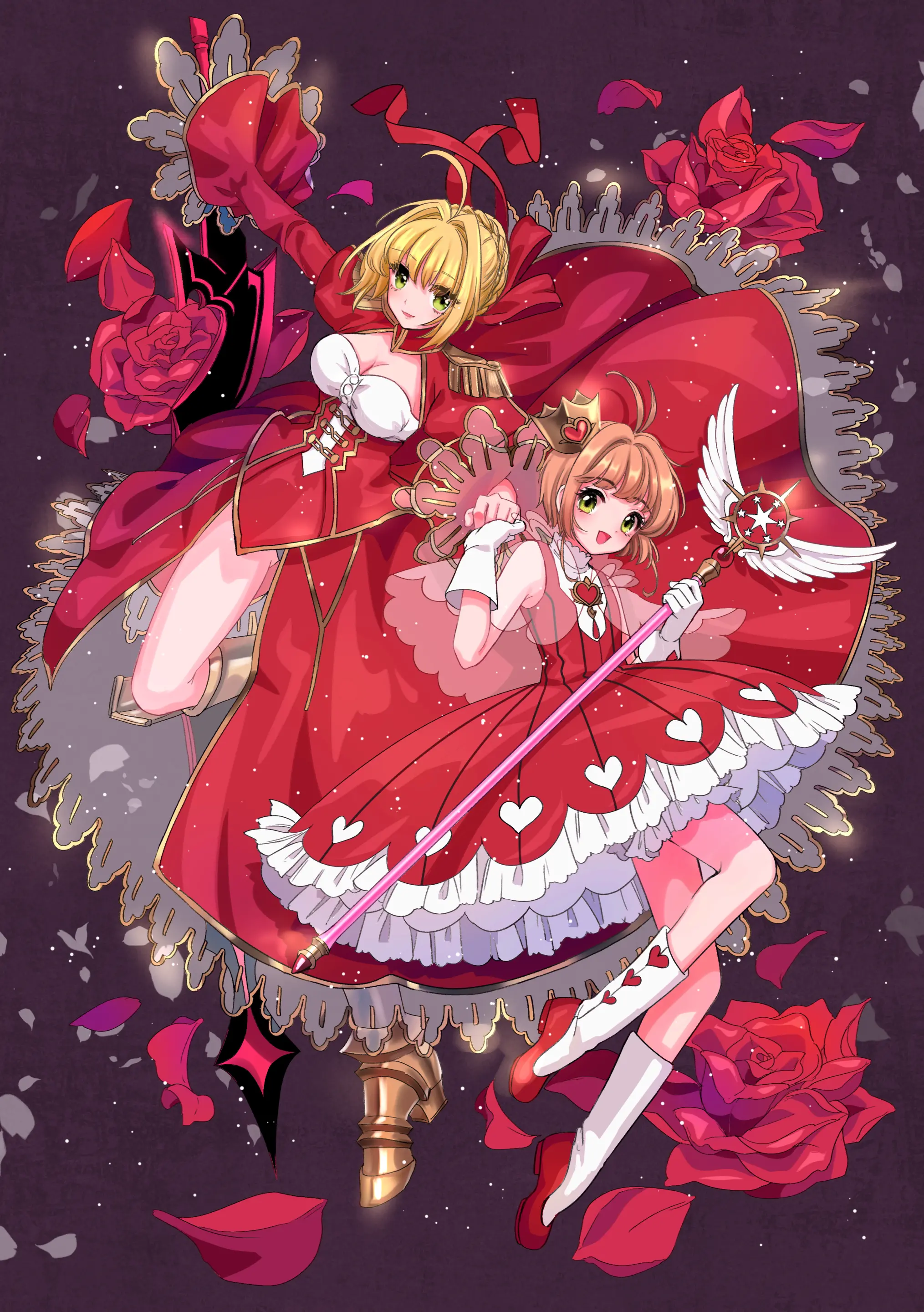 木之本桜の元気なポーズ